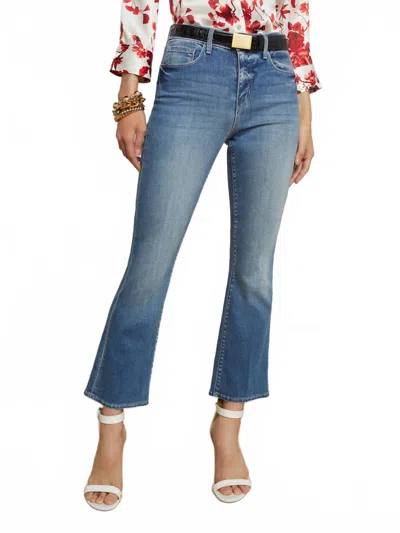 L AGENCE HIGH RISE CROP MICRO BOOT JEAN IN ITHACA TATI