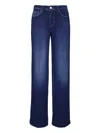 L'agence Scottie High-rise Haven Wide Leg Jean In Blue
