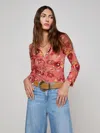 L Agence Indiana Mesh Blouse