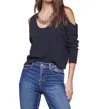 L AGENCE INDY CHAIN PULLOVER IN BLACK