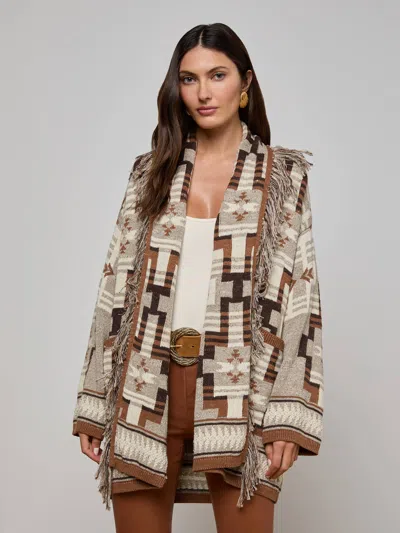 L Agence Jair Cardigan In Multi