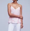 L Agence Jane Camisole Tank Top In Rose Tan Multi Tropical Toile In Multi