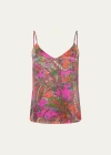 L Agence Jane Silk Camisole In Rhodamine