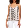 L AGENCE JANE SILK CAMI TOP IN PYTHON