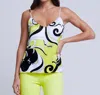 L Agence Jane Spaghetti Strap Top In Martin In Multi