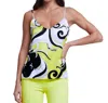 L Agence Jane Spaghetti Strap Top In Martin In Multi