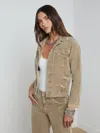 L Agence Janelle Corduroy Jacket In Barrel