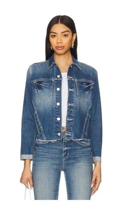 L Agence Janelle Denim Jacket In Stanton
