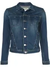 L'agence Janelle Slim Denim Jacket In Blue