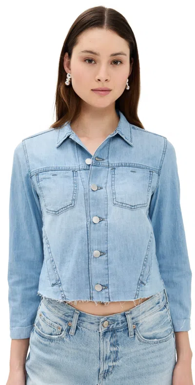 L AGENCE JANELLE SLIM RAW JACKET LOZANO