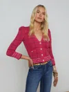 L Agence Milana Slouchy Stovepipe Jean In Pink Multi
