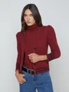 L Agence Jenni Cardigan In Syrah Multi