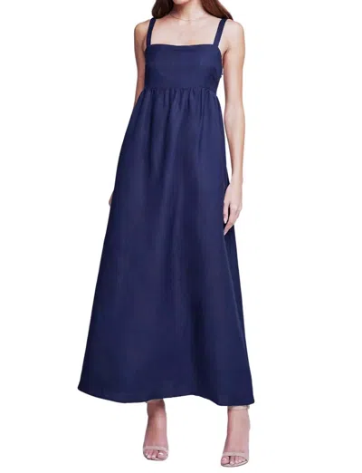 L Agence Jessamy Dress In Navy In Blue