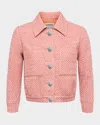 L Agence Jia Cropped Tweed Jacket