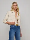 L Agence Jia Sequined Tweed Jacket In Neutral