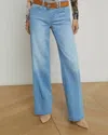 L'agence Joanne Low-rise Wide-leg Jeans In Amherst In Blue