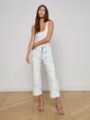 L Agence June Cropped Stovepipe Jean