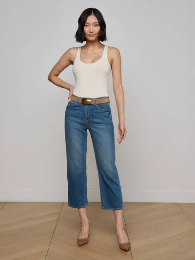 L Agence June Cropped Stovepipe Jean