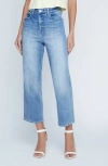 L AGENCE JUNE HIGH WAIST CROP STOVEPIPE JEANS