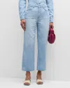L AGENCE JUNE ULTRA HIGH-RISE CROP STOVEPIPE JEANS