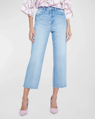 L Agence June Ultra High-rise Crop Stovepipe Jeans In Palisade