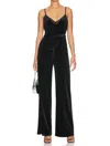 L Agence Justice Jumpsuit In Black In Black