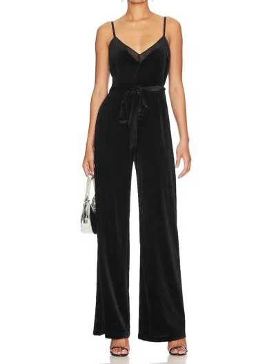 L AGENCE JUSTICE JUMPSUIT IN BLACK