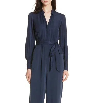L Agence Justine Jumpsuit In Blue