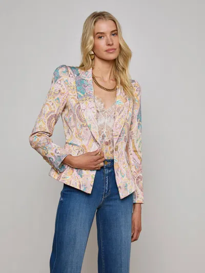 L Agence Kaisley Blazer In Multi