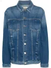 L Agence Karina Denim Jacket In Blue
