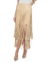 L Agence Karolina Fringe Skirt In Croissant