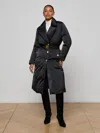 L Agence Kataleya Mid Calf Pffr Ct In Black