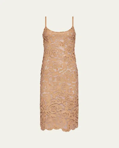 L'agence Kazuko Vegan Leather Dress In Cappuccino