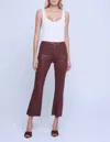 L Agence L'agence Kendra High Waist Crop Flare Jeans In Multi