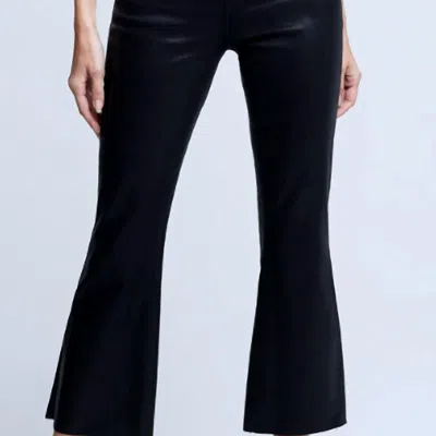 L Agence Kendra Coated Jean In Noir Coated