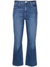 L Agence Kendra Cropped Flare Jeans In 蓝色