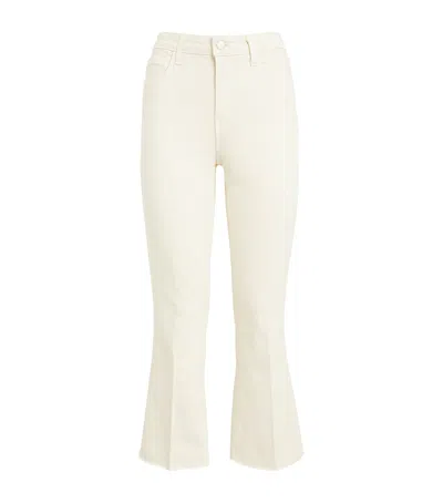 L Agence Kendra Flared Cut Jeans In White