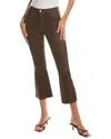 L Agence Kendra High-rise Crop Flare Jean In Green