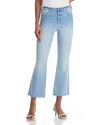 L Agence Kendra High Rise Crop Flare Jean In Dorian In Blue