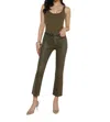 L Agence Kendra Coated Cropped Flare Jean In Multi