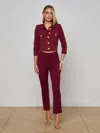 L Agence Ketra Bootcut Trouser In Burgundy