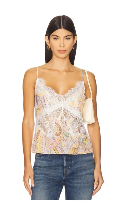 L Agence Kilah Lace Cami In White