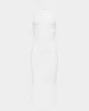 L Agence Kimi Pleated-hem Knit Dress