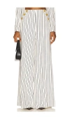 L'agence Kingston Striped Wide-leg Pants