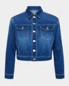 L Agence Koda Cropped Denim Jacket
