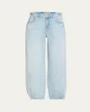 L Agence Krista High-rise Tapered Jeans In Porter Port