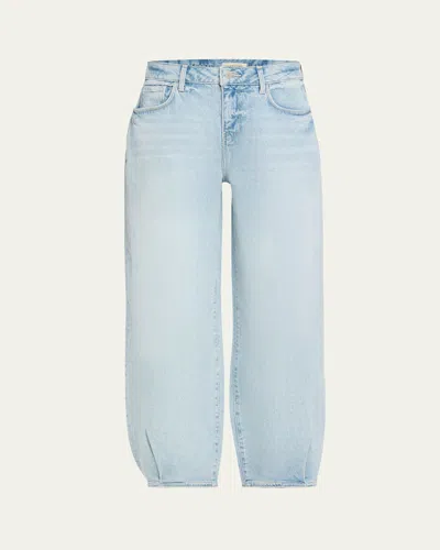L Agence Krista High-rise Tapered Jeans In Porter Port