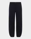 L Agence Krista Tapered Jean In Saturated Black