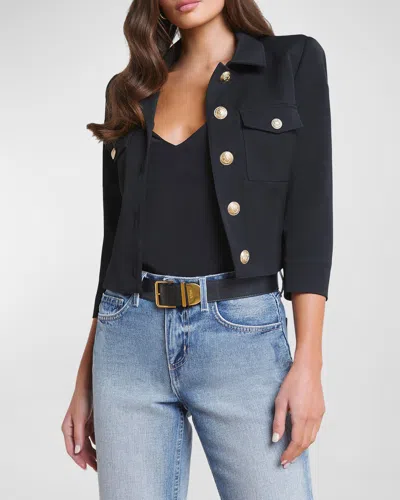 L'AGENCE KUMI CROPPED FITTED JACKET