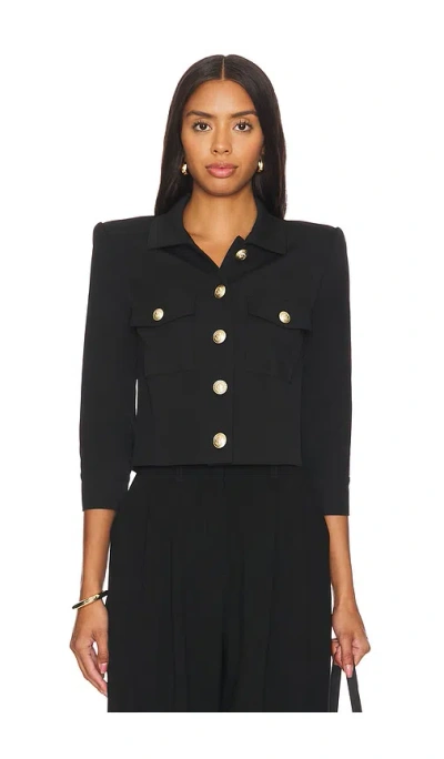 L'AGENCE KUMI CROPPED FITTED JACKET